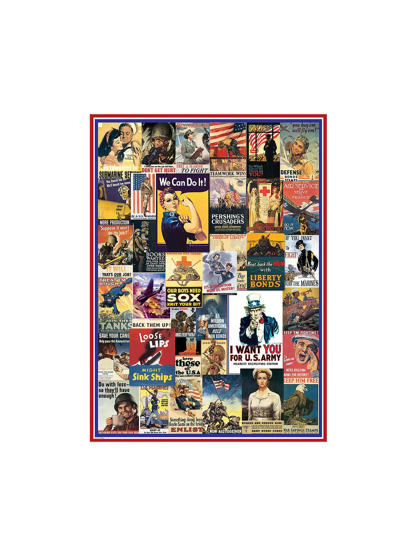 EUROGRAPHICS | Puzzle - Vintage Posters (1000 Teile) | 